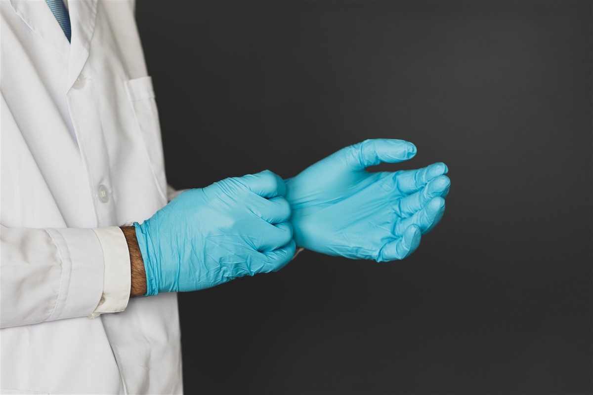 résistance supérieure des gants d'examen nitrile