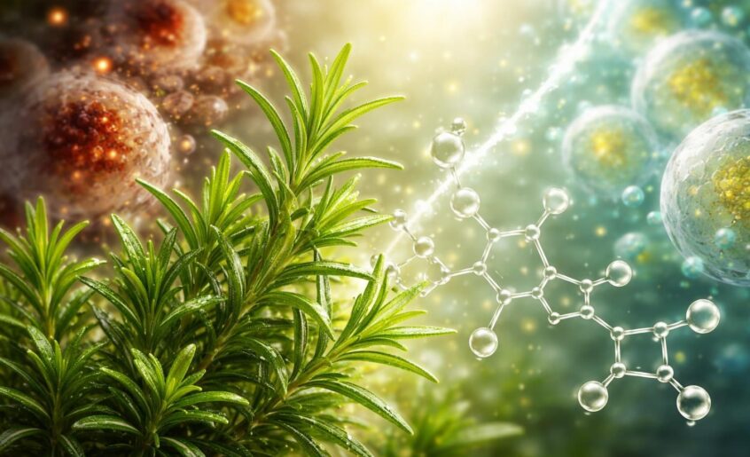 découvrez les bienfaits de l'acide rosmarinique, un puissant anti-oxydant naturel qui aide à lutter contre le stress oxydatif et protège votre organisme.