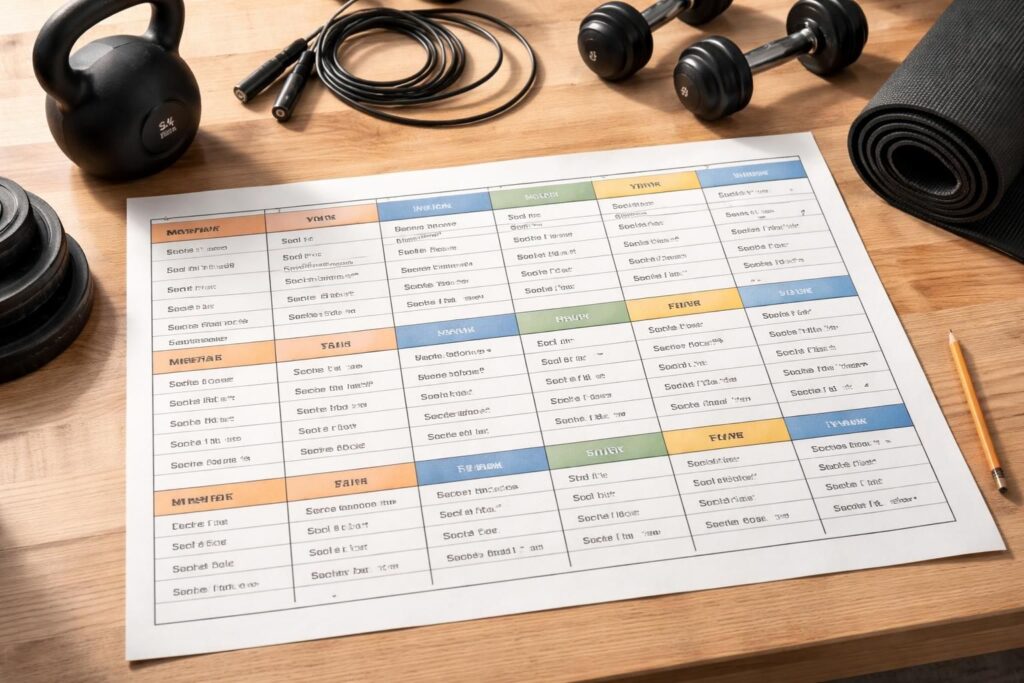 découvrez un programme crossfit de 4 semaines conçu pour améliorer votre force, endurance et condition physique. suivez un plan structuré adapté à tous les niveaux pour des résultats visibles rapidement.